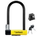 Kryptonite New York Standard Bike U-Lock, Heavy Duty Anti-Theft, 16Mm Shackle With Mounting Bracket And Keys, Ultimate Security 
