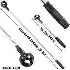 Prowithlin Golf Ball Retriever Telescopic With 2 Golf Ball Grabbers, Stainless Extendable Golf Ball Retriever For Water, Golf Gi