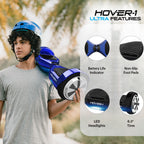 Hover-1 Ultra Electric Self Balancing Scooter - 9  MPH Top Speed, 9  Mile Range, 400  W Motor, Long-Lasting Li-Ion Battery, Ride