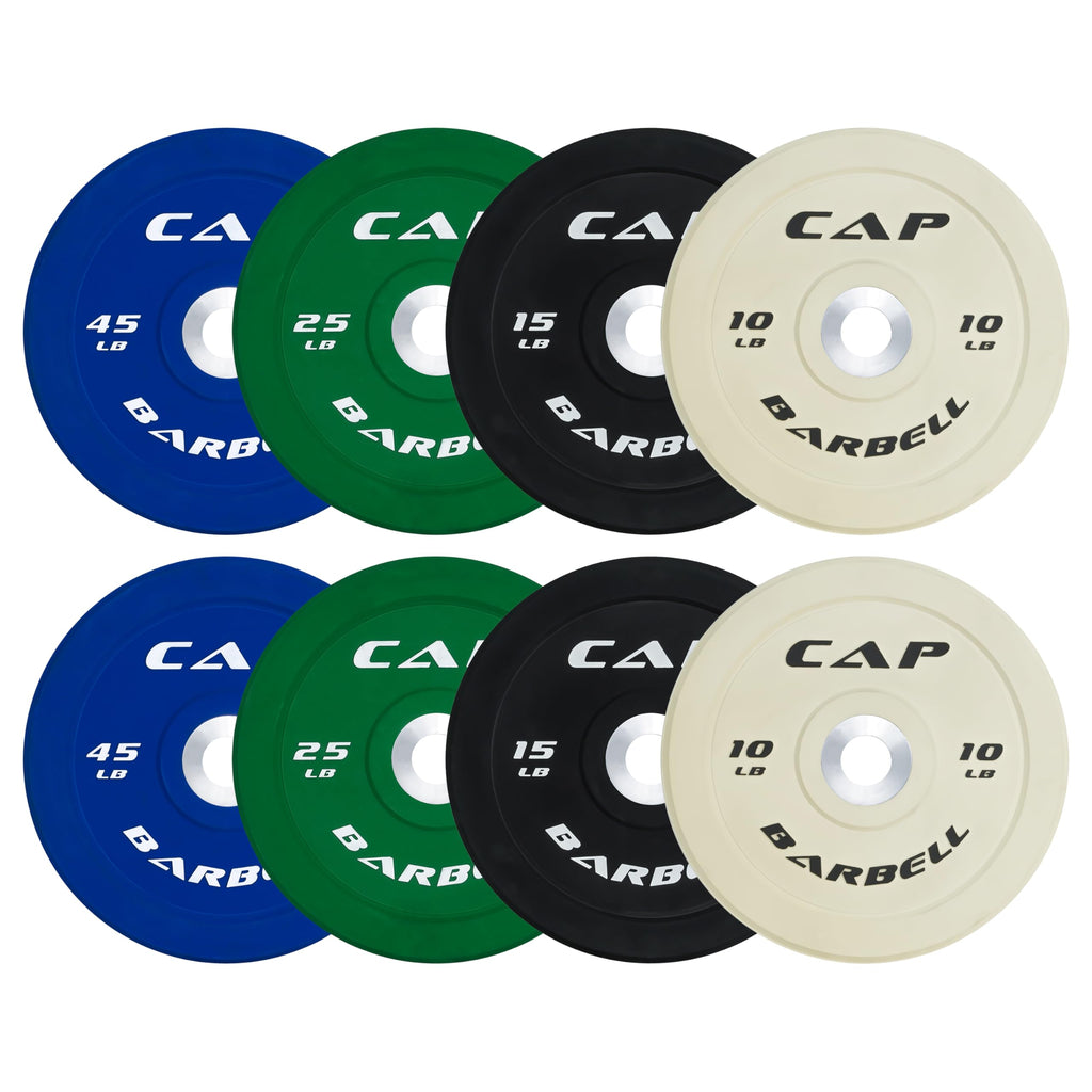 Cap Barbell 190 Lb Competition Olympic Bumper Plate Set