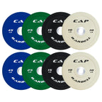 Cap Barbell 190 Lb Competition Olympic Bumper Plate Set