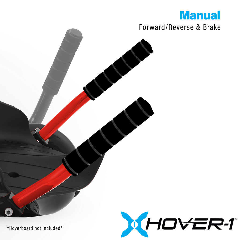 Hover-1 Falcon-1 Buggy Hoverboard Attachment Turbo Led Lights, Compatible With Most 6.5 & 8 Hoverboards, Hand-Operated Rear Whee
