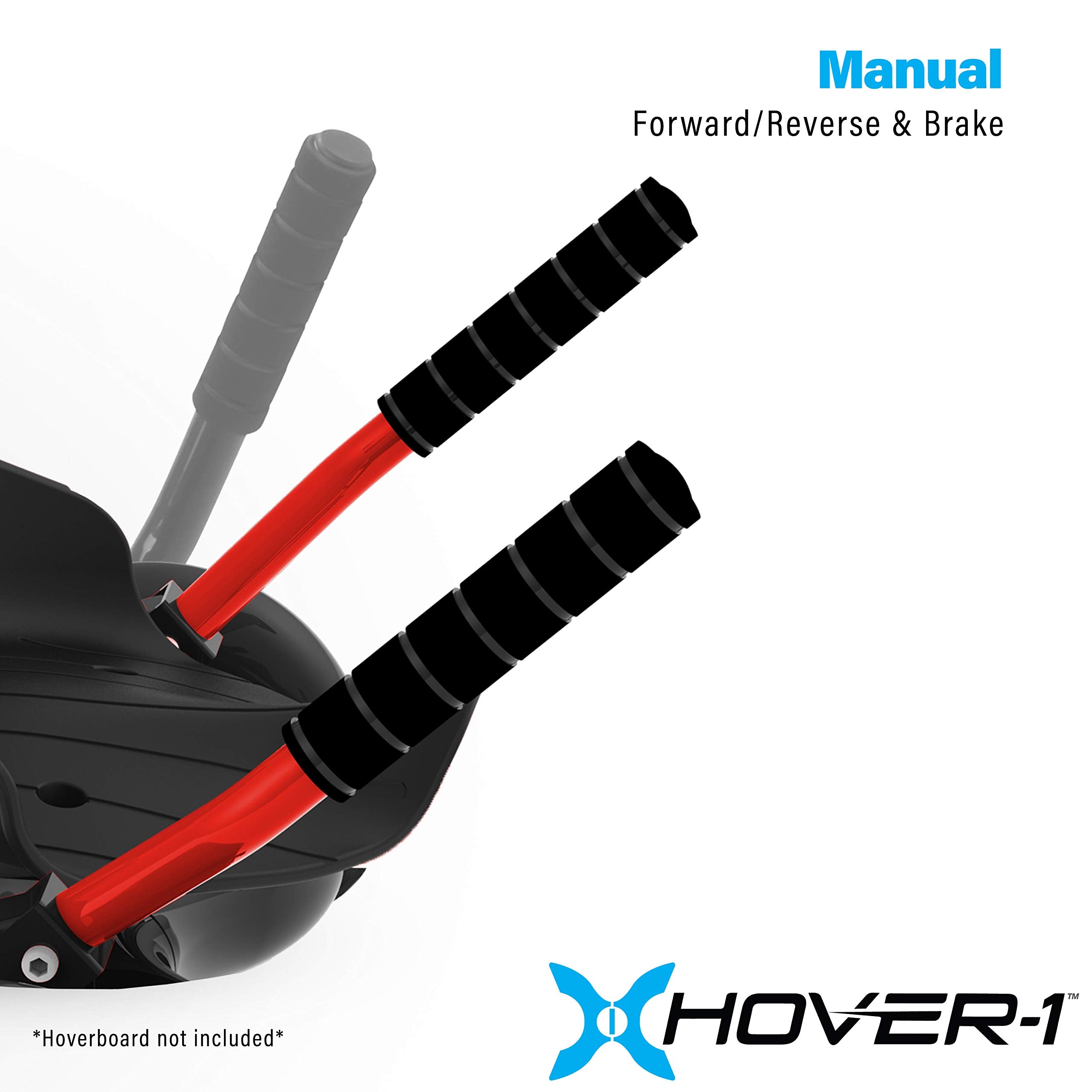 Hover-1 Falcon-1 Buggy Hoverboard Attachment Turbo Led Lights, Compatible With Most 6.5 & 8 Hoverboards, Hand-Operated Rear Whee