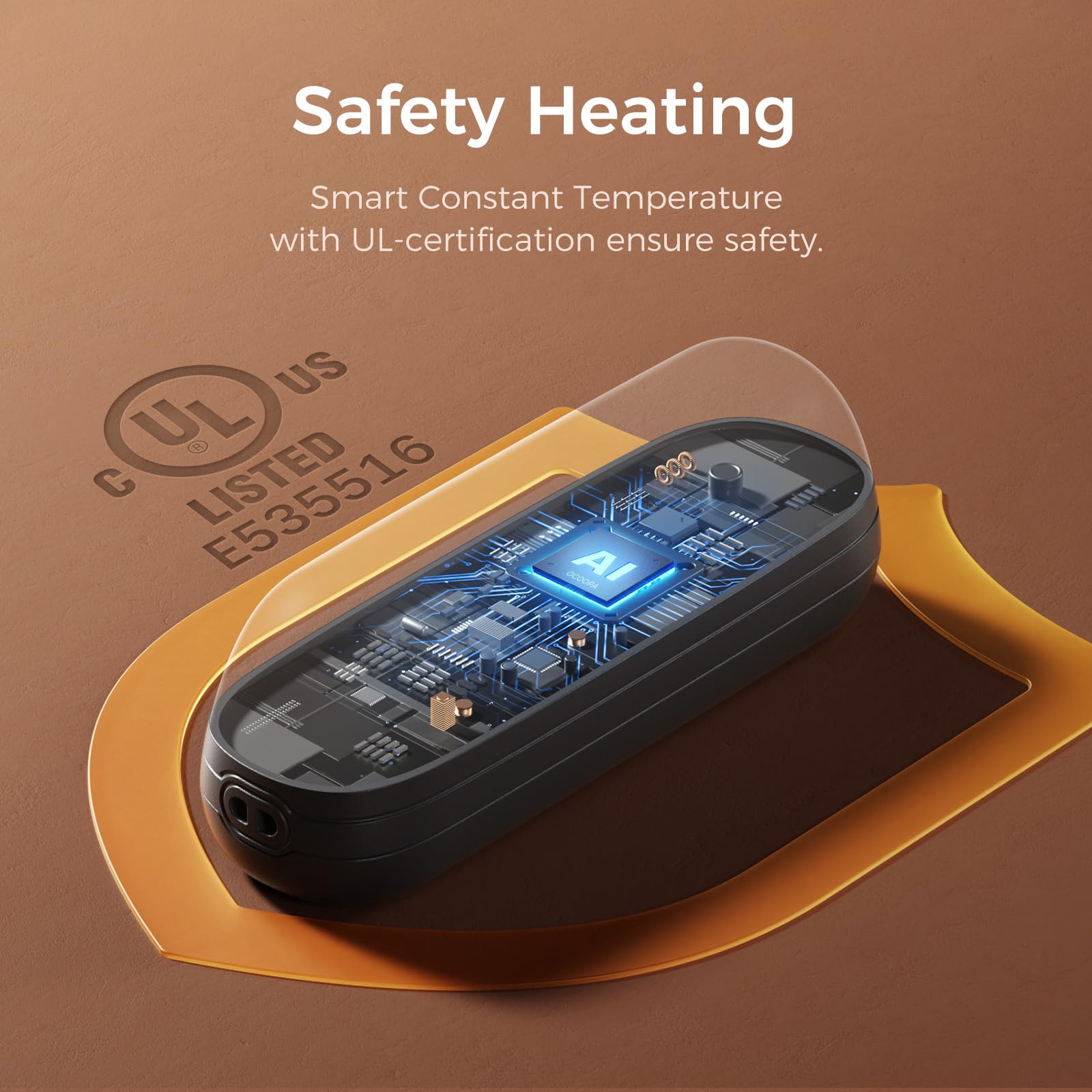 Ocoopa Hand Warmers Rechargeable 2 Pack, Electric Magnetic Handwarmers 5200Mah, Portable Pocket Heater, Ul Certified, Usb-C, 3 H