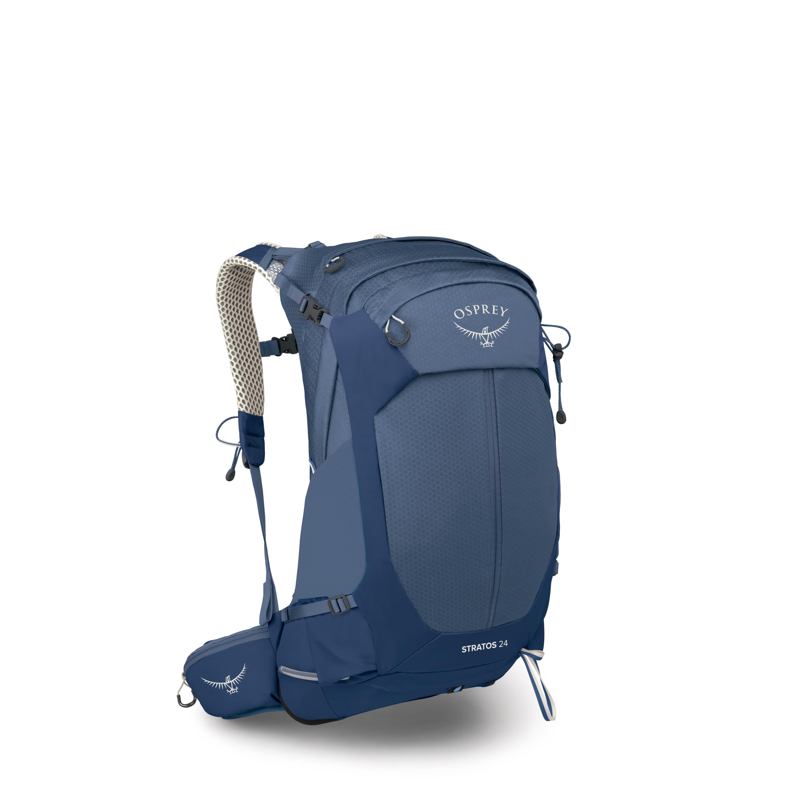 Osprey Stratos 24L Mens Hiking Backpack - Adjustable Daypack with Waterproof Raincover & Bottle Pockets, Nirvana Blue