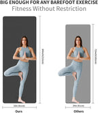 Cambivo Yoga Mat For Men And Women, Extra Long And Wide (84'' X 32'' X 1/4 Inch) Tpe Workout Mat, Large Exercise Fitness Mat For