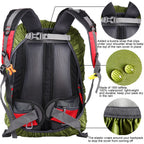 Evotopf Waterproof Backpack Cover Rain With Adjustable Anti Slip Buckle Strap & Sliver Coating Reinforced Inner Layer For Campin