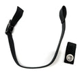 Hockey Helmet Chin Strap with Stainless Steel Snap (Black)