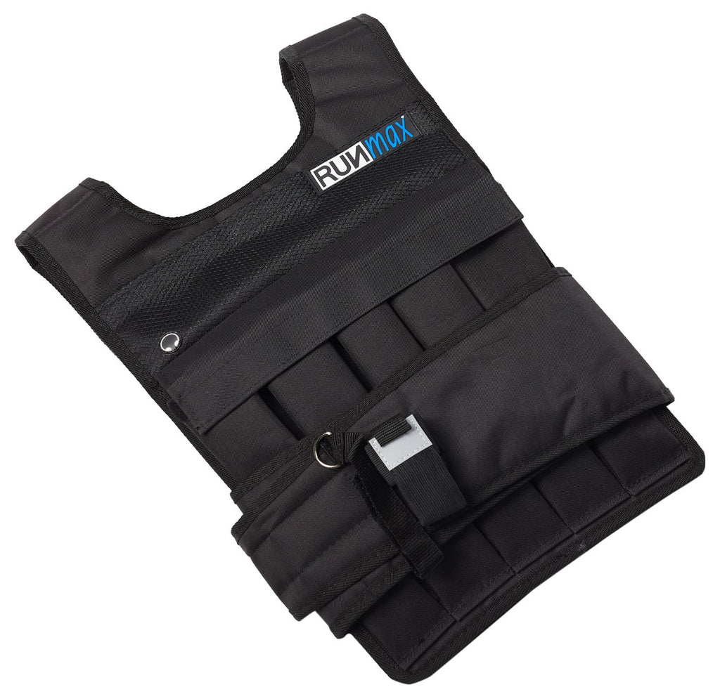 Runmax Rf20Nop Run Fast 12Lb-140Lb Weighted Vest (Without Shoulder Pads, 20Lb),Black