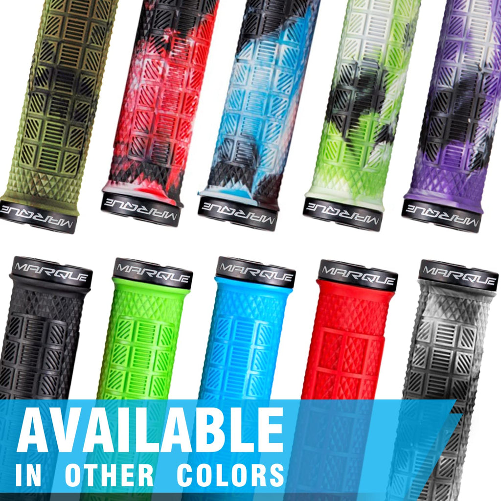 Marque Grapple Mountain Bike Handlebar Grips - Single Lock-On Ring Mtb And Bmx Bicycle Handle Bar With Non-Slip Grip (Wild Fire