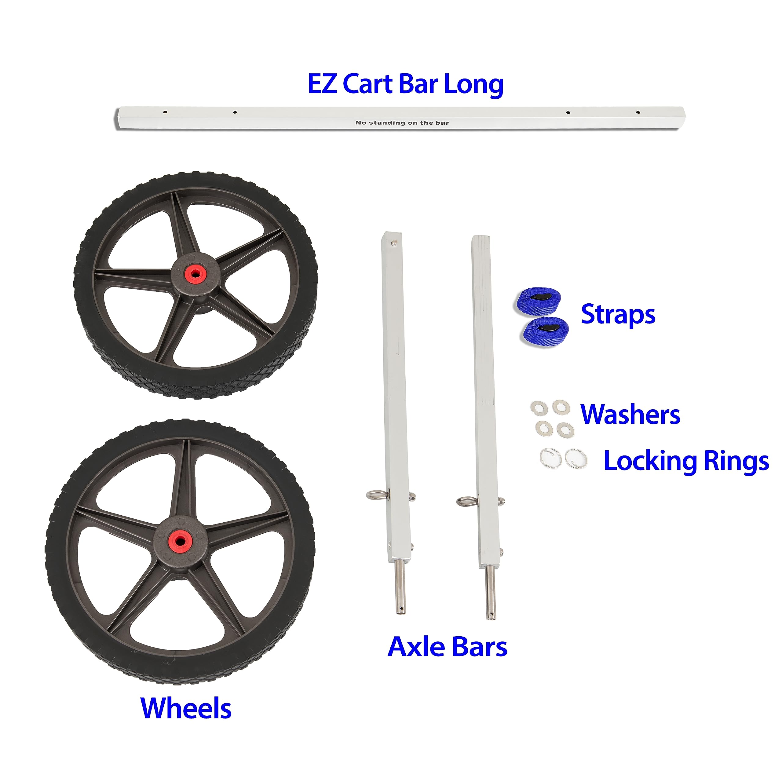 Sea Eagle Ez Cart - Chart Wheel System For Boats And Kayaks (Wide Ez Cart)