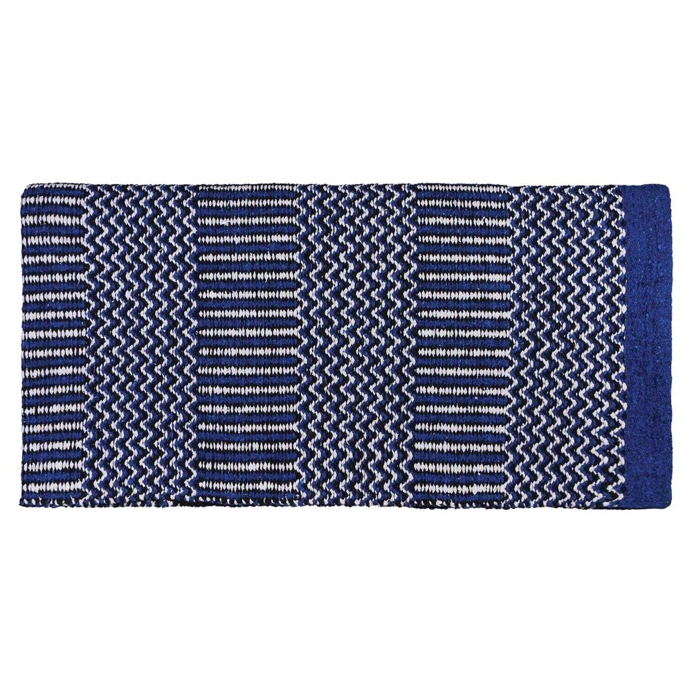 Dura-Tech Navajo Double Woven Western Saddle Blanket for Horses | Size 32 X 32 | Color Royal | Horse Comfort and Style | Perfect