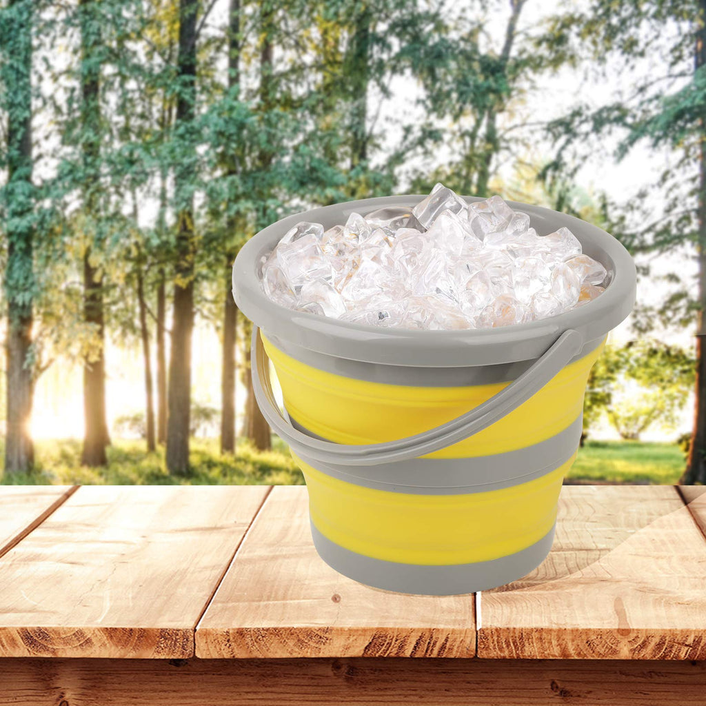 2 Pack Collapsible Plastic Bucket With 1.32 Gallon (5L) Each, Foldable Round Tub, Space Saving Outdoor Waterpot For Garden Or Ca