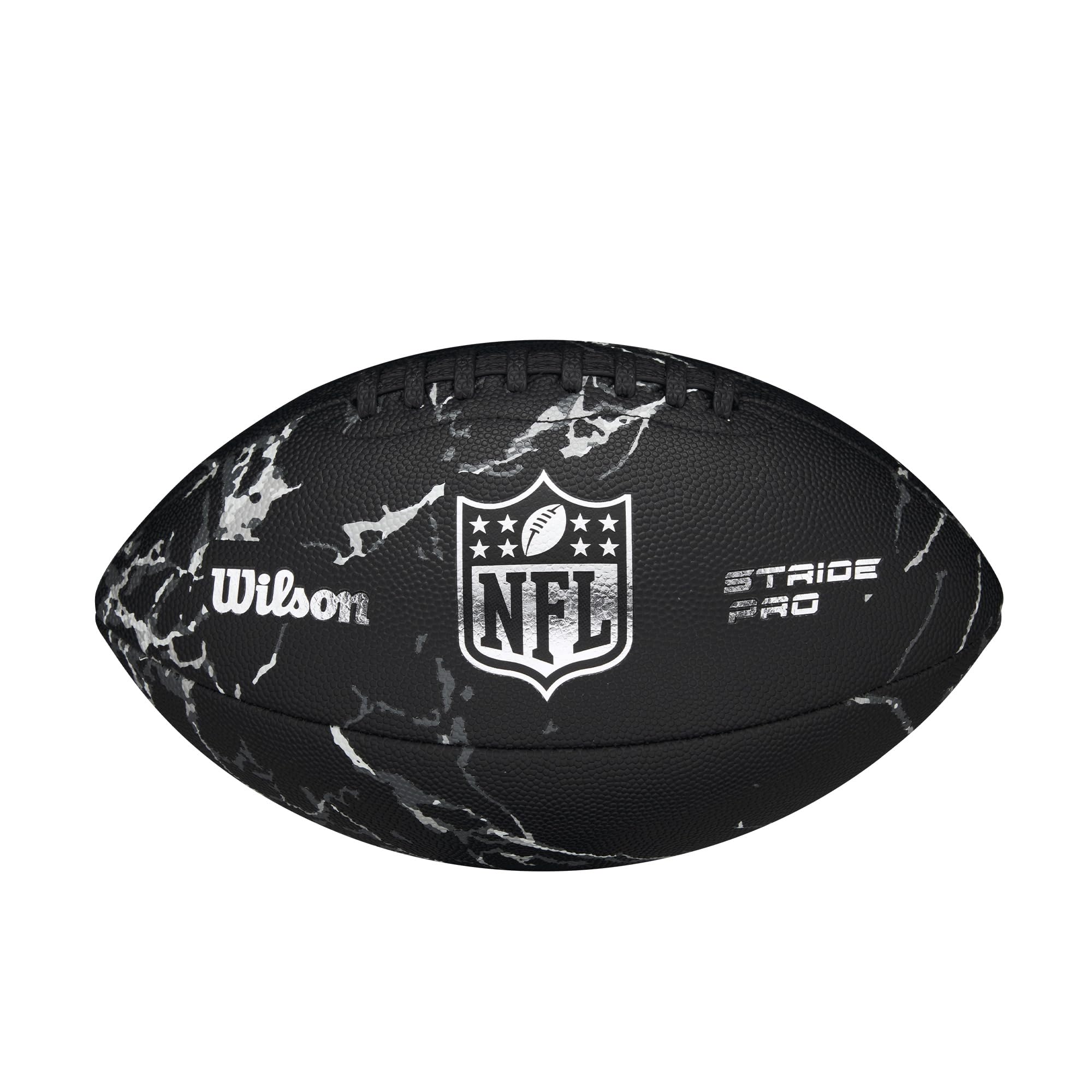 WILSON Stride Pro Eco Football - Official Size, Black Marble