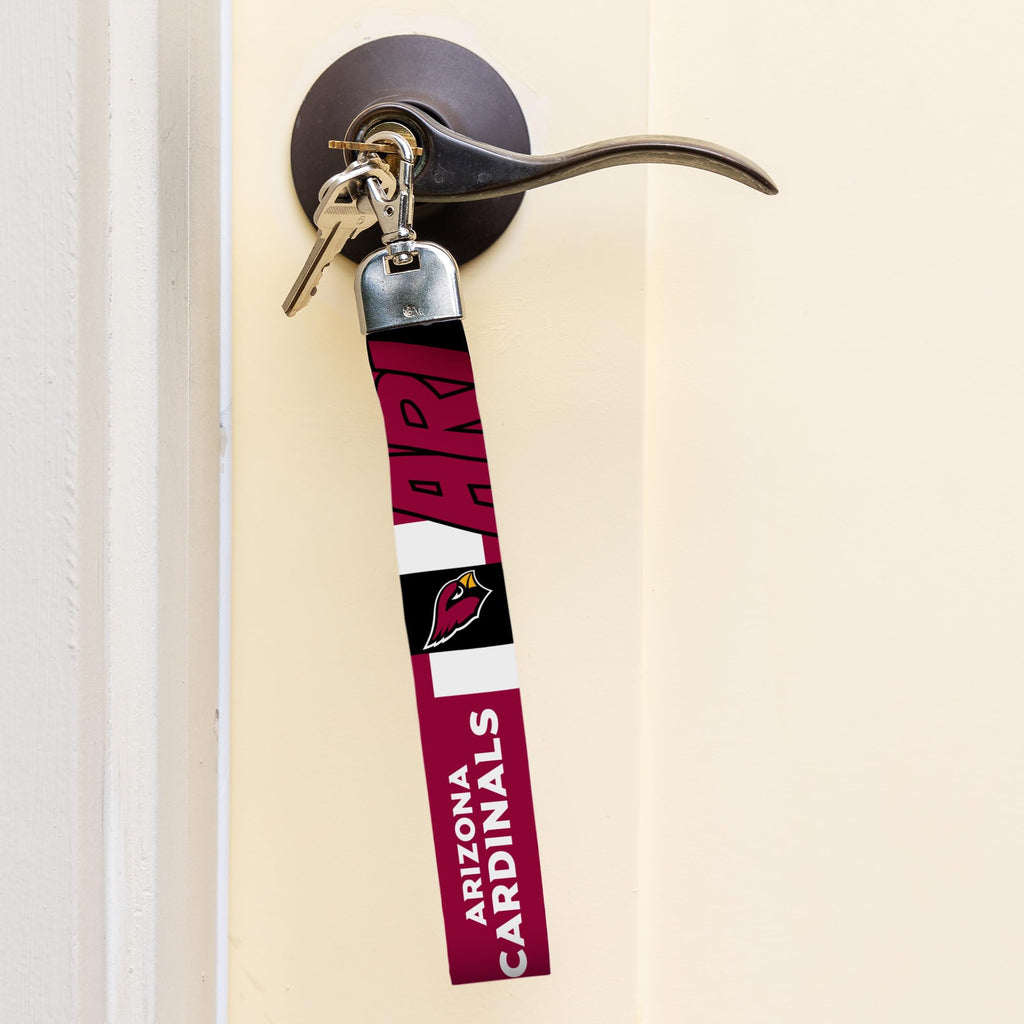Rico Industries Nfl Football Arizona Cardinals Standard Wrist Lanyard Key Chain, Cute Wristlet Strap Keychain Holder For Women M