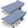 2 Pack 79 L X 32 W X 18 H Oversize Xxl Camping Cot With Comfortable Mattress For Adults Extra Wide Cots For Sleeping Heavy Duty