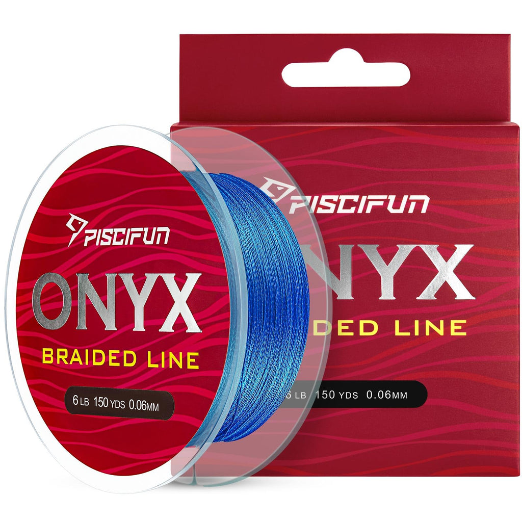 Piscifun Onyx Braided Fishing Line Advanced Superline Braid Lines 300Yd 50Lb Blue