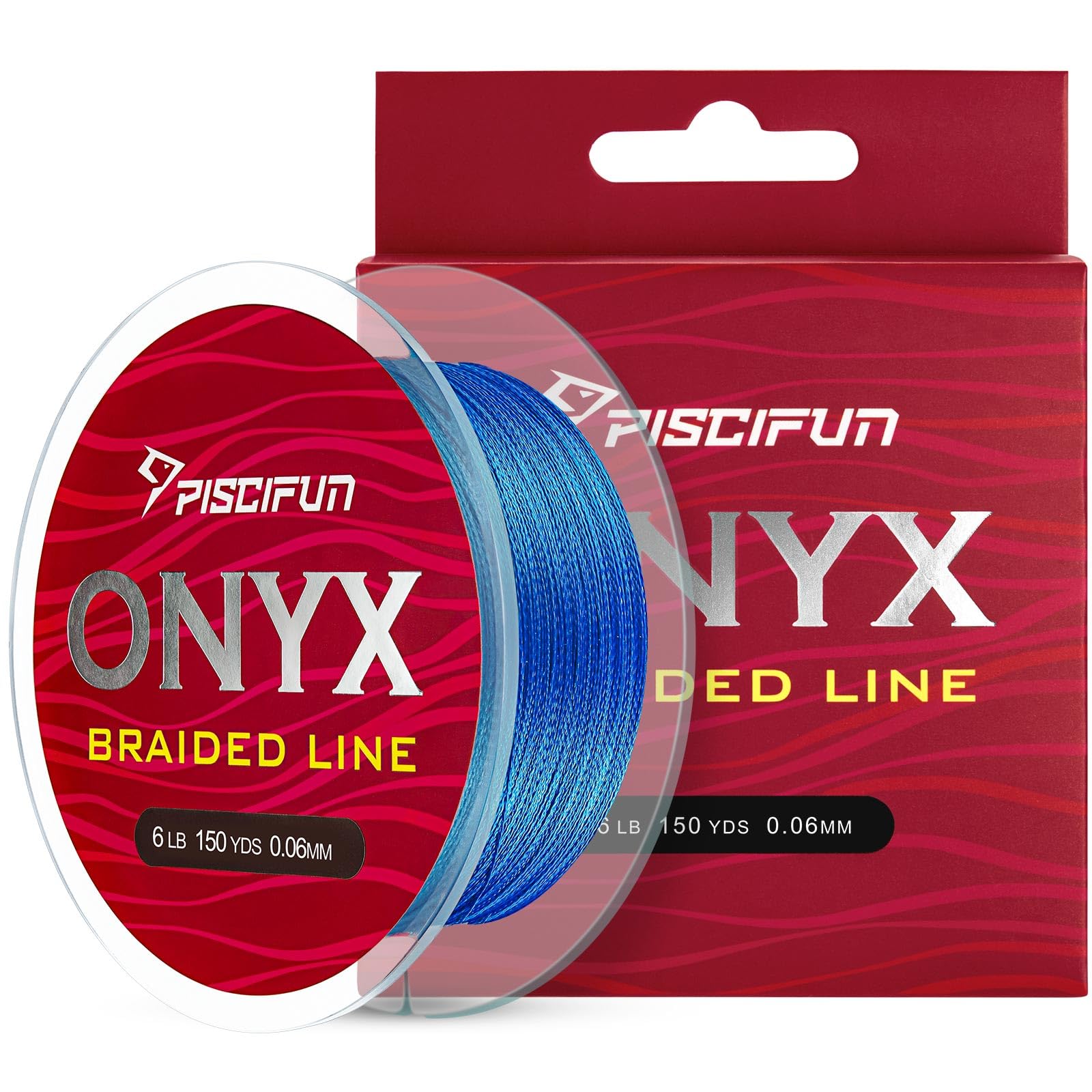 Piscifun Onyx Braided Fishing Line Advanced Superline Braid Lines 300Yd 50Lb Blue