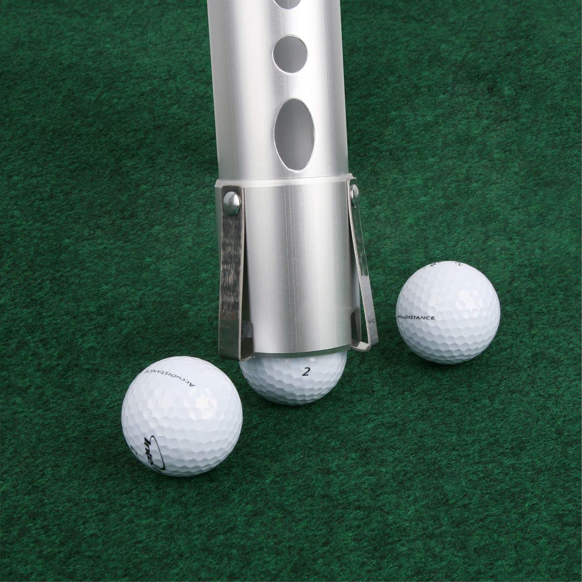 Intech Golf Ball Shag Bag With Aluminum Handle & Frame, Black