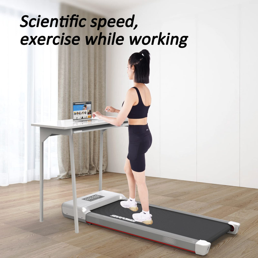 Walking Pad, Under Desk Treadmill 2 In 1 For Home/Office With Remote Control, Walking Treadmill, Portable Treadmill In Led Displ