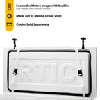 Rtic Ultra-Tough Cooler Seat Cushion, Great For Family Travels, Boating Or Hunting, Easy Clean Vinyl, Buckle Fastening And Anti