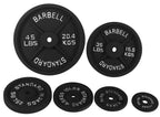 Fitvids Cast Iron Plate Weight Plate For Strength Training And Weightlifting, 1-Inch Center (Standard), 5Lb (Set Of 4)