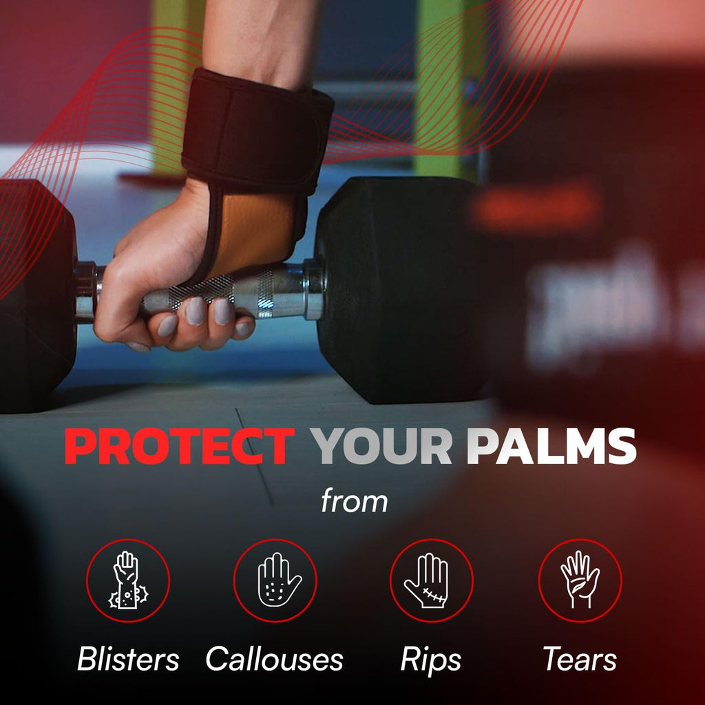 Gymnastics Grips - Gloves For Crossfit - Calisthenics Equipment, Pull Up Grips, Hand Grips, Leather Lifting Grips, Workout Grips