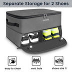 2 Layer Golf Trunk Organizer, Waterproof Car Golf Locker With Separate Ventilated Compartment For 2 Pair Shoes, Durable Golf Tru