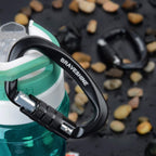 Heavy Duty Carabiner Clips 12Kn Aluminum D Ring Auto Locking Caribeaner Hooks