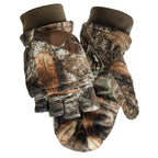 Scentlok Fleece Winter Camo Pop Top Camo Hunting Gloves (Realtree Edge, Medium)