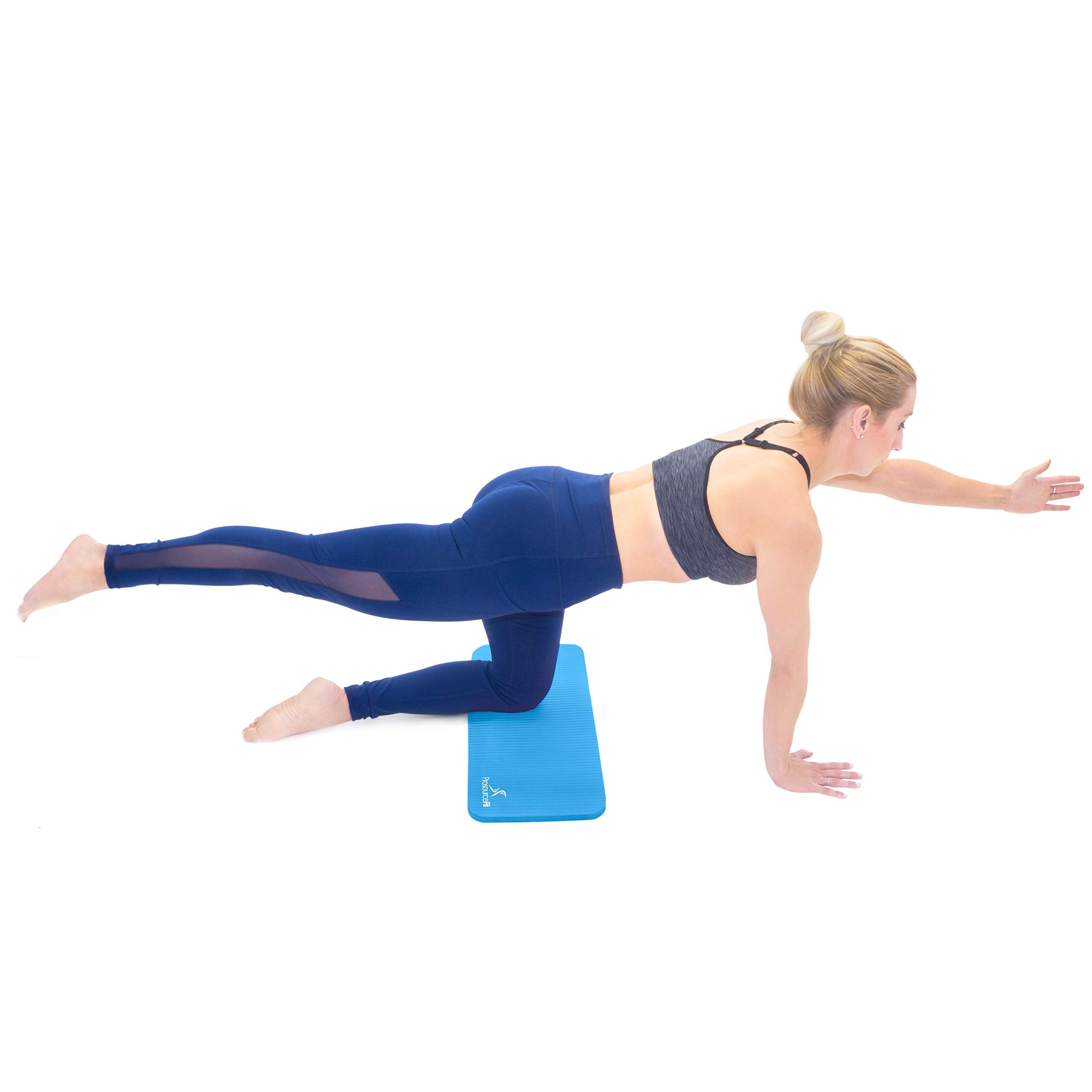 Prosourcefit Yoga Knee Pad And Elbow Cushion 15Mm (5/8) Fits Standard Mats For Pain Free Joints In Yoga, Pilates, Floor Workouts