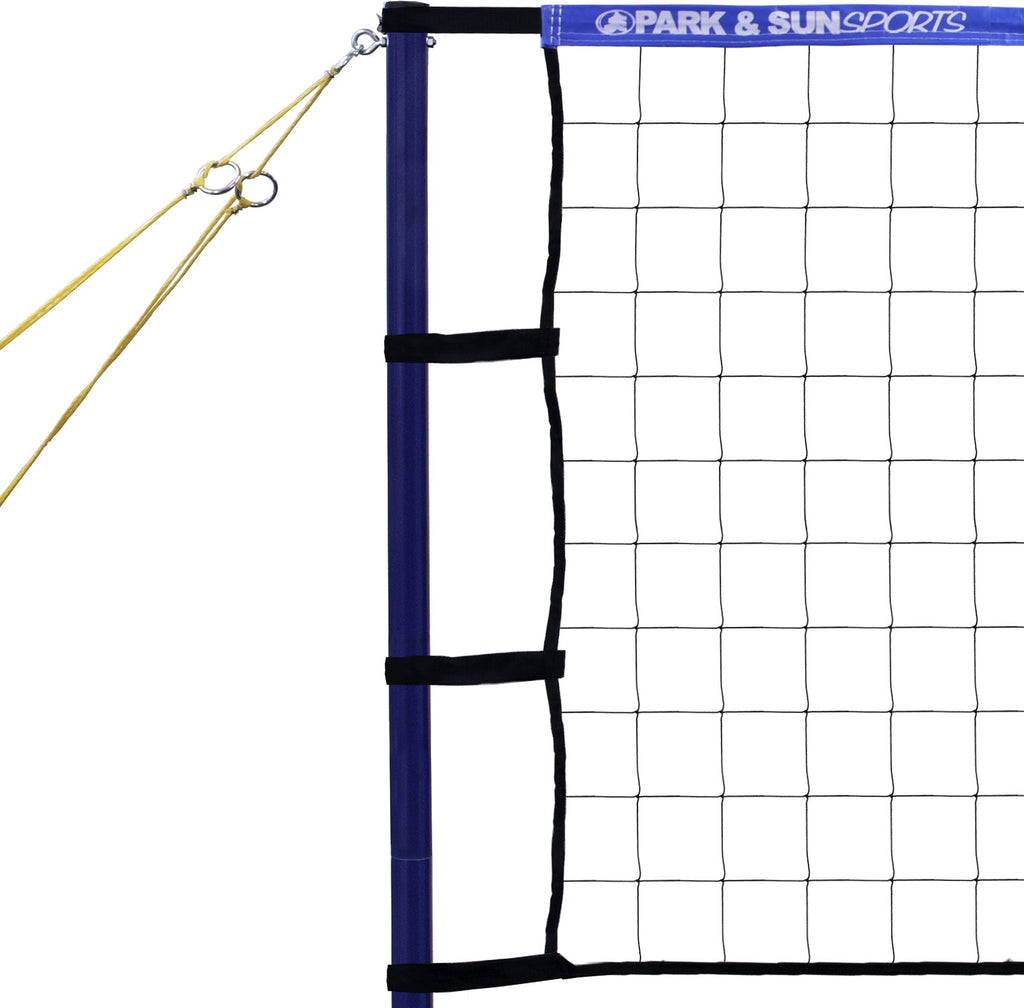 Park & Sun Sports Spiker Sport: Portable Outdoor Volleyball Net System, Blue, 32L X 3H Feet