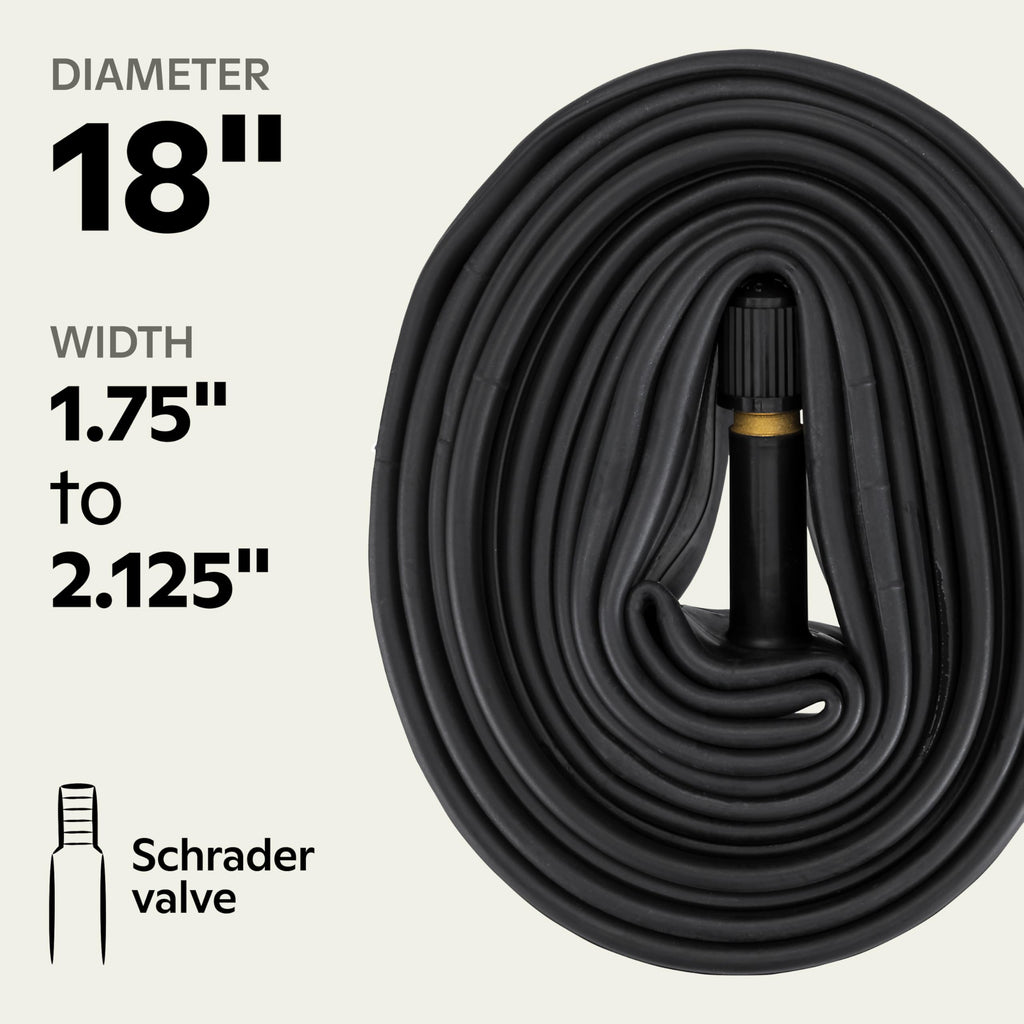 Schwinn Replacement Bike Tube Schrader Valve, Traditional, 18-Inch X 1.75-Inch-2.125-Inch
