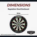 Hathaway Winners Choice 18'' Sisal Fiber Bristle Dartboard