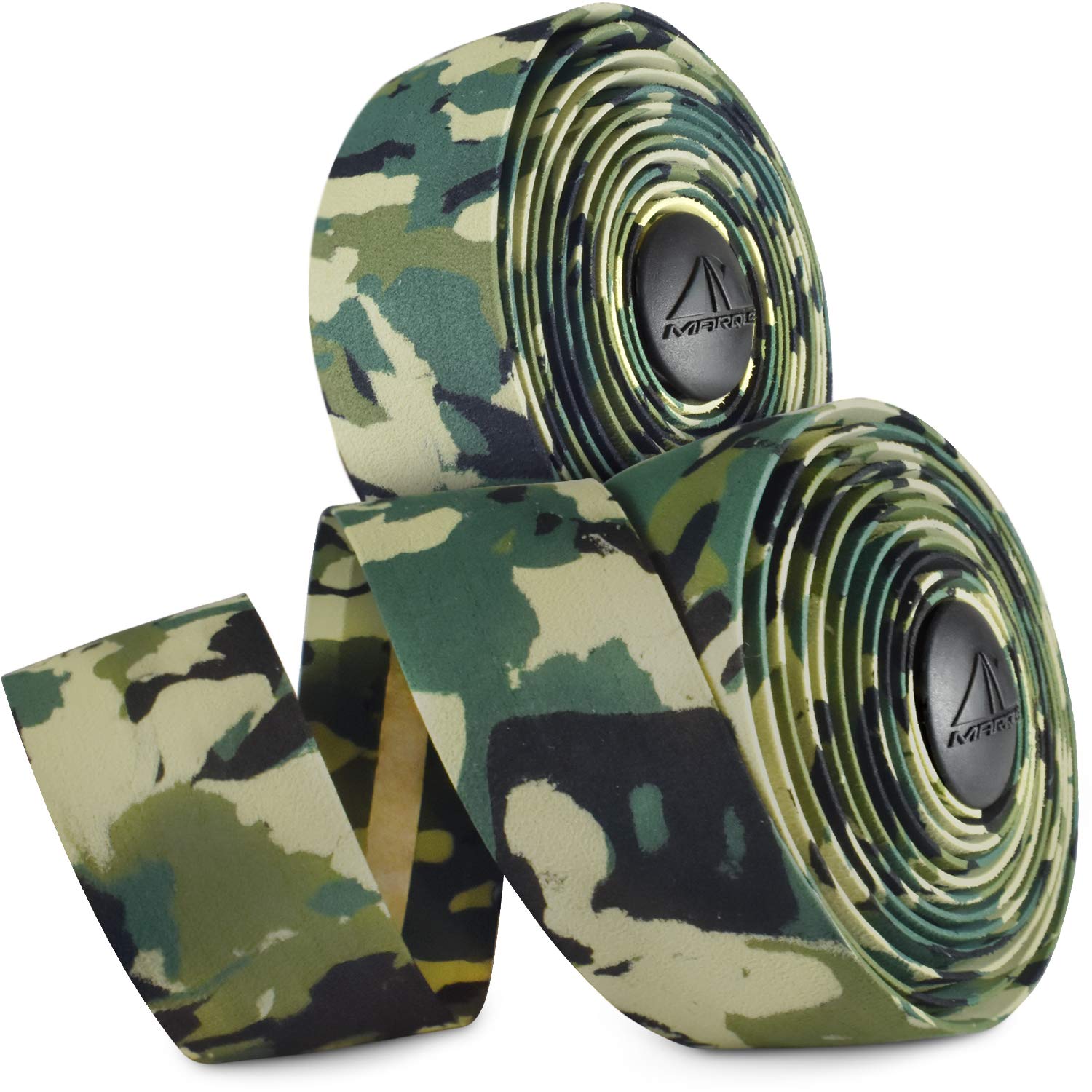MARQUE Camouflage Road Bike Handlebar Tape - 2PCS per Set (Black/Green)