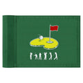 Mindsoft Mini Golf Flag 9 x 6 Inch Golf Pin Flags for Putting Green 420d Nylon Double-sided Silk-screened Waterproof for Backyar