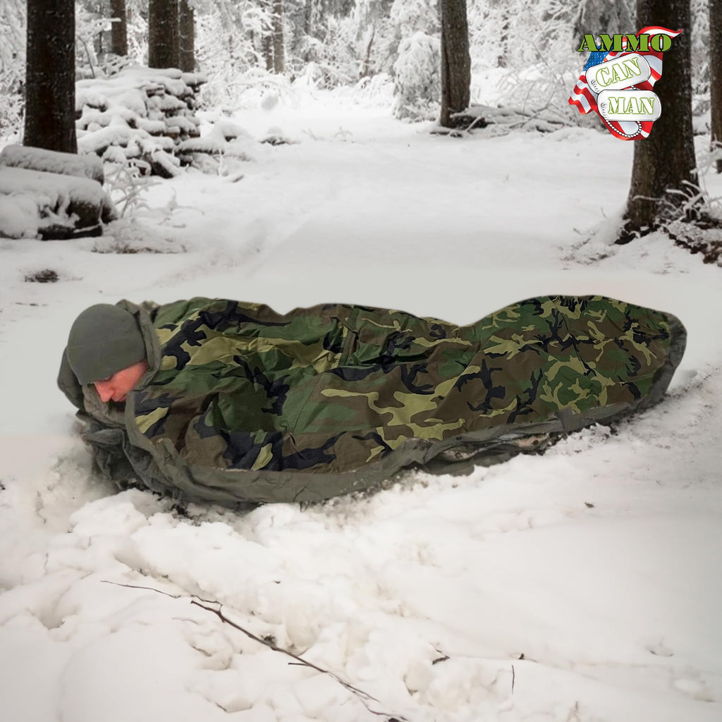 Military Modular Sleep System 4 Piece With Goretex Bivy Cover And Carry Sack