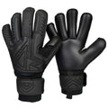 Renegade Gk Fury Nightfall Goalie Gloves With Pro-Tek Finger Spines | 4Mm Giga Grip & 4Mm Duratek | Black Soccer Goalkeeper Glov