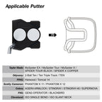 Big Teeth Lucky Clover Mallet Putter Cover Magnetic, Putter Covers For Golf Clubs Mallet, Putter Headcover Mallet Funny Fit Tayl