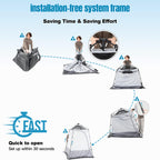 Portable Camping Shower Tent Deluxe Changing Room With Shower Bag Easy Set Up Privacy Shelter,Large Toilet Tent With Floor Drain