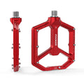 FOOKER Bike Pedals,Aluminum 9/16  Sealed Bearing Bicycle Pedals Lightweight Wide Flat Platform for Road Mountain BMX MTB Bike (R