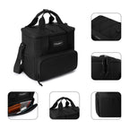 Tourit Cooler Bag 24-Can Insulated Soft Cooler Lunch Coolers Portable Cooler Bag 14.6L For Picnic, Beach, Work, Trip, Daily, Bla