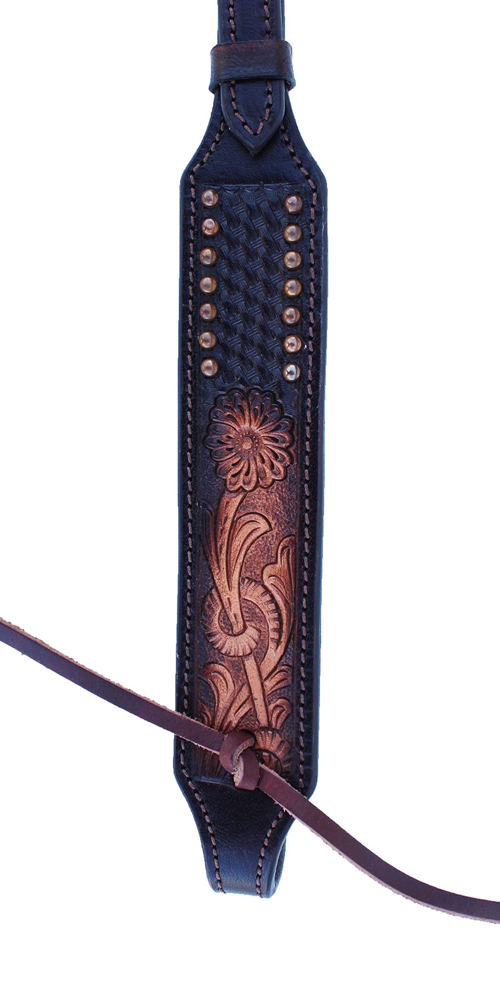 Challenger Horse Western Tooled Leather Headstall Bridle Breast Collar Set 78Fk20A