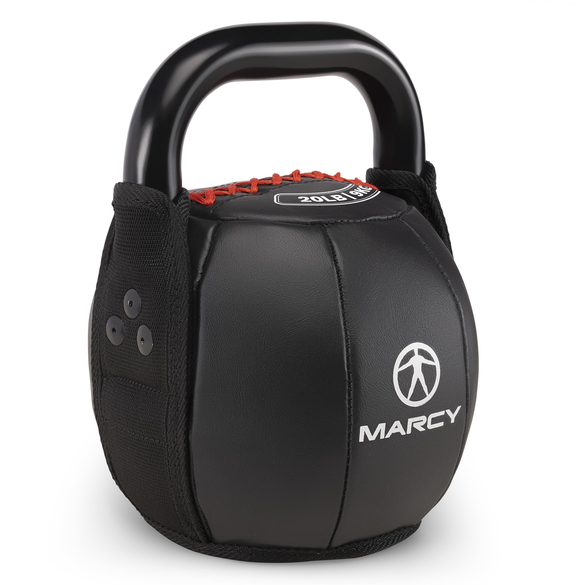 Marcy Soft Kettlebell with Handle for Weightlifting, Conditioning, Strength Training, Core Training for Full Body Workout 20lb S