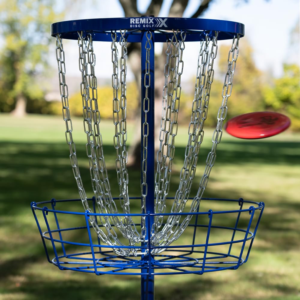 Remix Deluxe Practice Basket For Disc Golf - Royal Blue