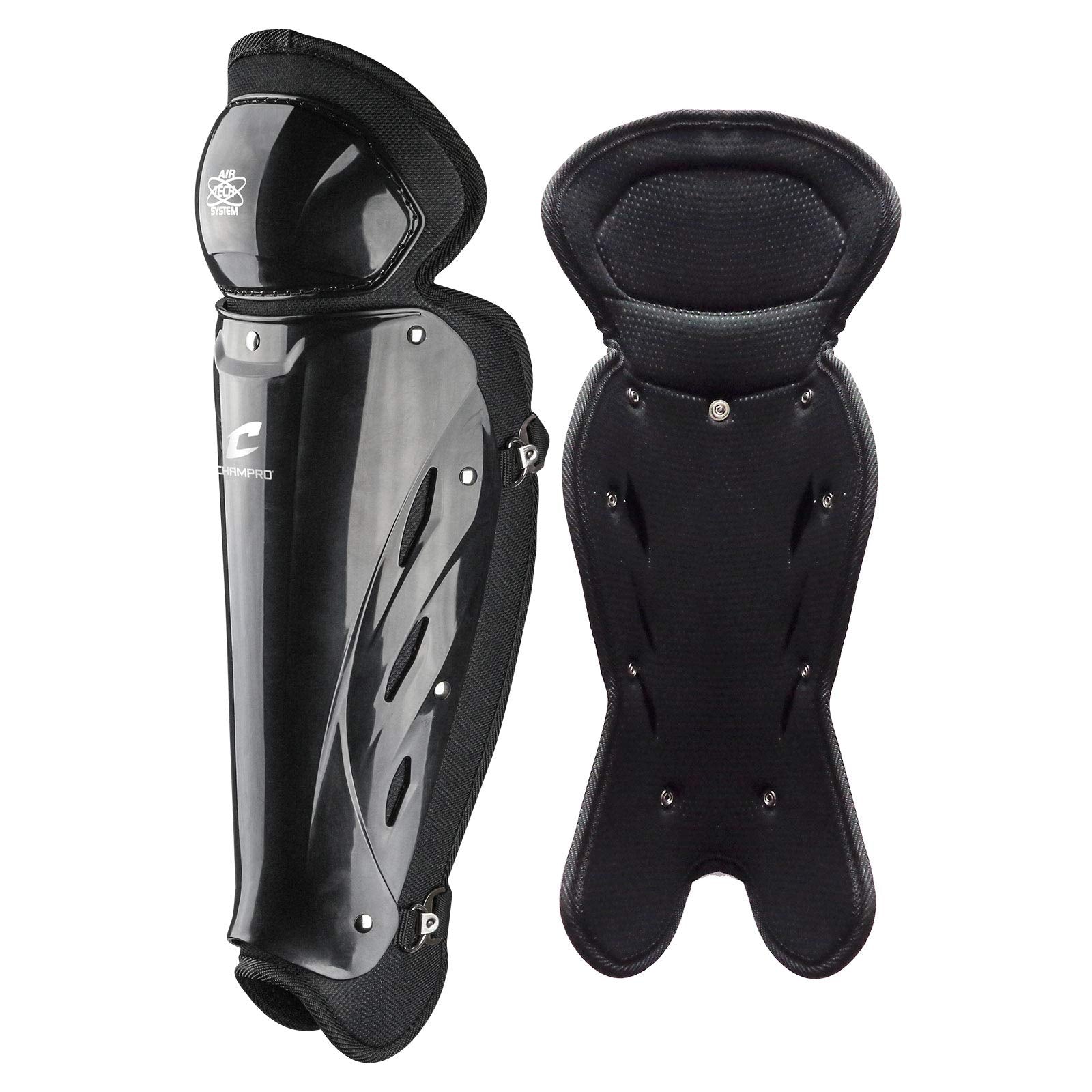 Champro Single Knee Leg Guard, Black, 16.5'' (Cg108-B)