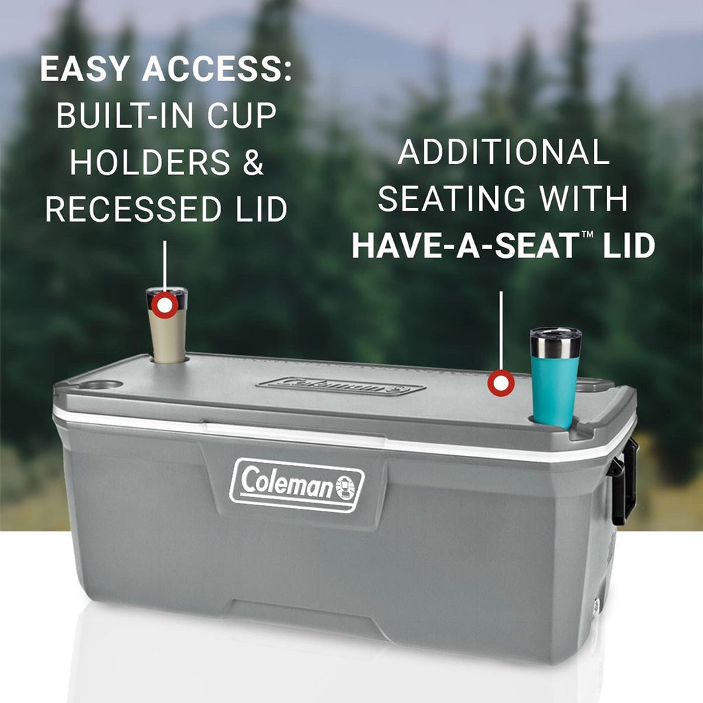 Coleman 316 Series Insulated Portable Cooler With Heavy Duty Latches - Leak-Proof Outdoor High Capacity Hard Cooler, Keeps Ice F