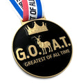 Bstwarm Goat Medal - 3' Heavy Duty Goat Necklace, Double-Sided 3D Engraved Championship Trophy For Sports Awards, Mvp Gifts & Co