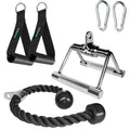 A2Zcare Combo Tricep Press Down Cable Attachment - Cable Machine Accessories For Home Gym With Multi Option (F. Combo V-Handle W