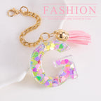 Letter Charm Accessories for Stanley Cup 1 PCS Cute Initial Keychain Handle Charm for Stanley Tumbler for Women Pink Letter G